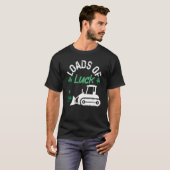 T-shirt Load Of Luck Bulldozer Shamrock St Patricks Day Ki (Devant entier)