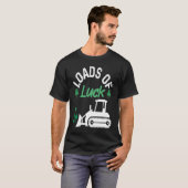 T-shirt Load Of Luck Bulldozer Shamrock St Patricks Day Ki (Devant entier)