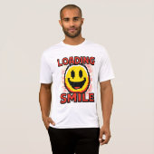 T-shirt Loading Smile – Retro Pixel Art 8-Bit Smiley Face (Devant entier)