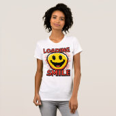 T-shirt Loading Smile – Retro Pixel Art 8-Bit Smiley Face (Devant entier)
