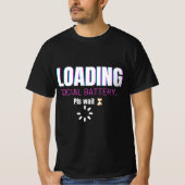 T-shirt Loading Social Battery | Funny Introvert Humor Des (Devant)