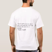 T-shirt L'objection de Gandhi (Dos)