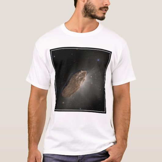 T-shirt L'objet interstellaire Wayward Oumuamua. (Devant)