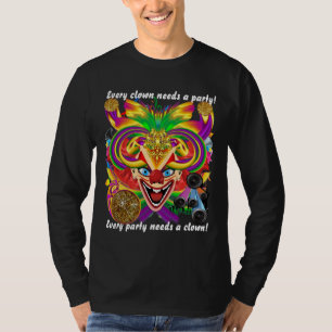 T-shirt L'OBSCURITÉ d'HOMMES de clown de mardi gras tous