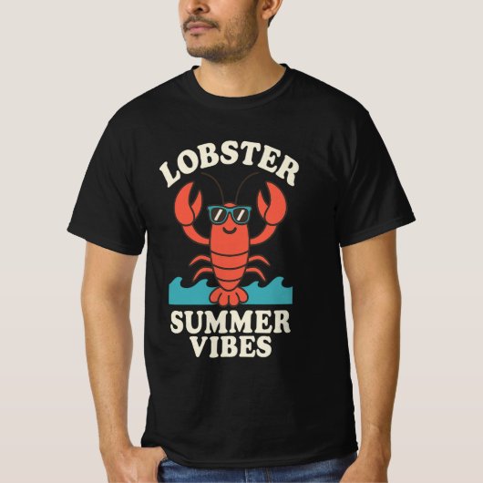 T-shirt Lobster Summer Vibes – Cute Coastal Crab (Devant)