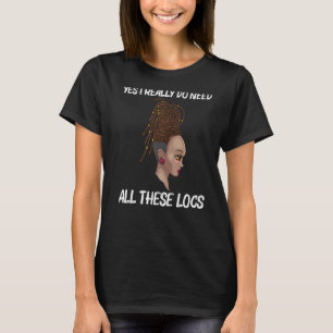 T-shirt Locaux cool Pour Femmes Locaux Dreadlocks Dreads C
