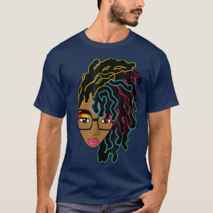 T-shirt Loc'd Hair Girl African American Black Women Pride