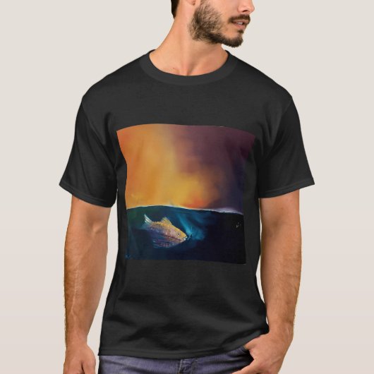 T-shirt L'océan devient elle (Devant)
