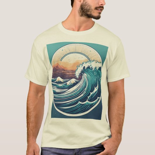 T-shirt L'océan éternel se lève. (Devant)