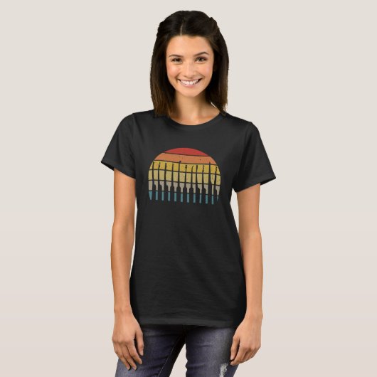 T-shirt Lock Pick Retro Sunset Lock Picker et Locksmi (Devant entier)