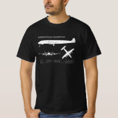 T-shirt Lockheed L-1049 Super Constellation - Plans ABD (Devant)