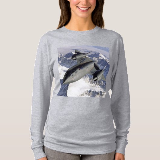 T-shirt Lockheed SR-71B Blackbird (Devant)