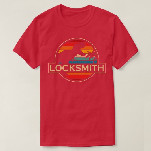 T-shirt Locksmith Dinosaur (Design devant)