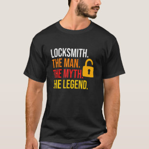 T-shirt Locksmith Homme Mythe Légende Lock Locksmithine