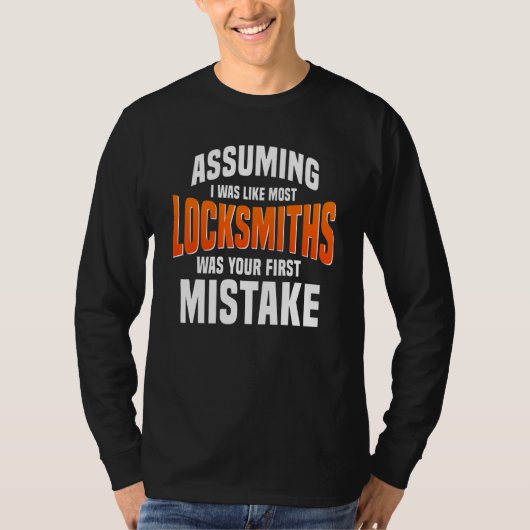 T-shirt Locksmith Key Maker Locksmithing Lock Picker Techn (Devant)