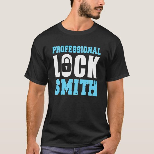 T-shirt Locksmith professionnel Tradesman Locksmithing Loc (Devant)