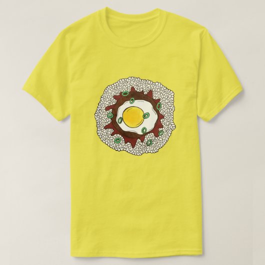 T-shirt Loco Moco Cuisine hawaïenne Nourriture Riz Hamburg (Design devant)