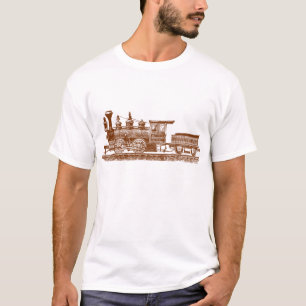 T-shirt Locomotive 02 - Marron Noisette
