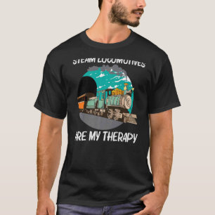 T-shirt Locomotive À Vapeur cool Pour Hommes Train Ferrovi