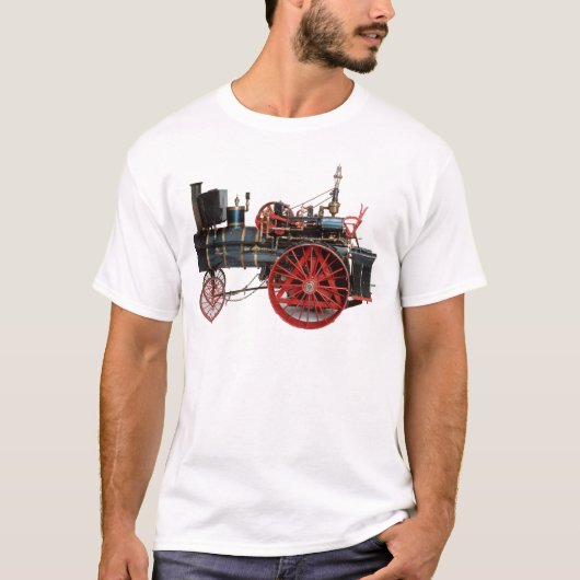 T-shirt LOCOMOTIVE À VAPEUR vintage (Devant)