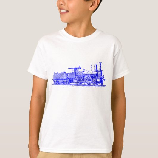 T-shirt Locomotive - Bleu (Devant)