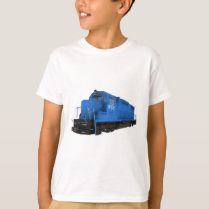 T-shirt Locomotive Blue Train :