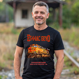 T-shirt Locomotive diesel GE ES44AC GEVO vintage