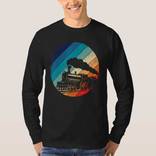 T-shirt Locomotive ferroviaire vintage Retro (Devant)