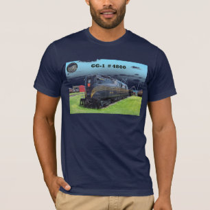 T-shirt Locomotive GG-1 #4800 -2- de chemin de fer de la