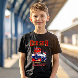 T-shirt Locomotive patrimoniale EMD SD-9 USA 250e annivers