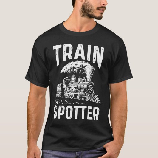 T-shirt Locomotive Railway Model Train Railroad  Train Spo (Devant)