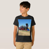 T-shirt Locomotive Steam Engine Train Photo (Devant entier)