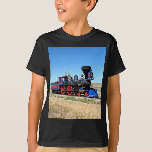 T-shirt Locomotive Steam Engine Train Photo (Devant)
