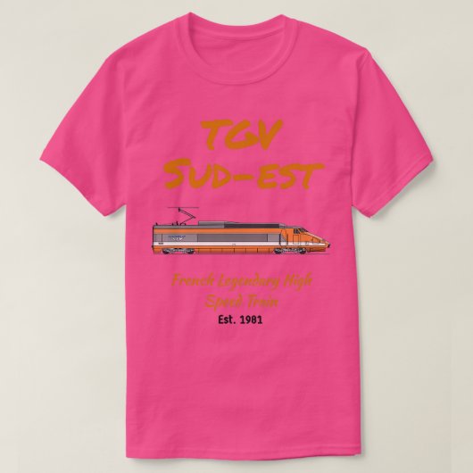 T-shirt Locomotive TGV SudEst (Design devant)