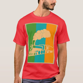 T-shirt Locomotives vapeur Locomotive Railroad Retro Steam