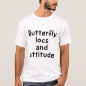 T-shirt Locs papillon et attitude (Devant)