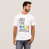 T-shirt Locs Sage Chakras Crystals Black History Mois Aff (Devant entier)