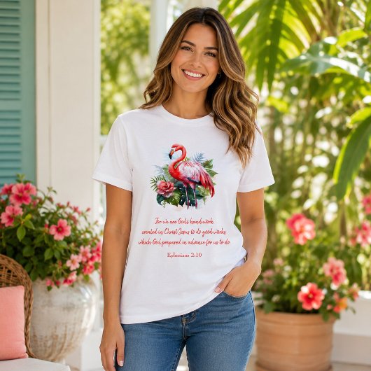 T-shirt L'oeuvre de Dieu Flamingo