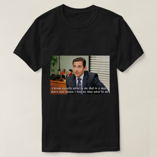 T-shirt L'Office Michael Aucune Idée (Design devant)