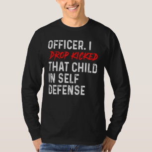T-shirt L'Officier Que J'Ai Laissé A Lancé Cet Enfant En A