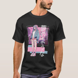 T-shirt Lofi Girl Retro Japonaise Soft Girl Esthétique