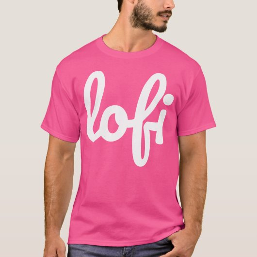T-shirt Lofi Hip hop cursive (Devant)