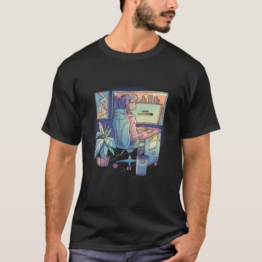 T-shirt Lofi Jouer (Devant)