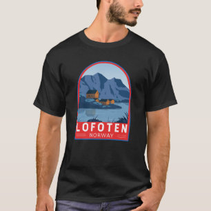 T-shirt Lofoten Norvège Travel Art Vintage