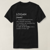 T-shirt Logan name, Editable name, Custom name (Design devant)