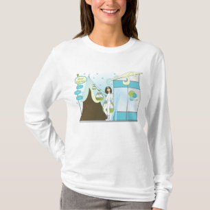T-shirt Loge de ski d'amusement