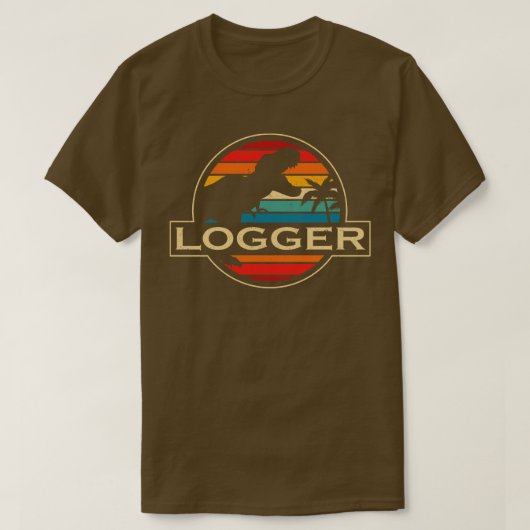 T-shirt Logger Dinosaur (Design devant)