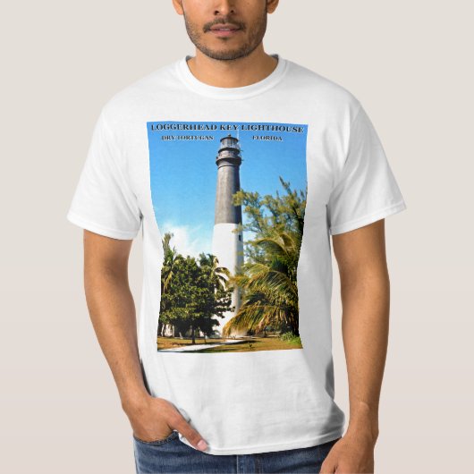 T-shirt Loggerhead Key Lighthouse, Florida Shirt (Devant)