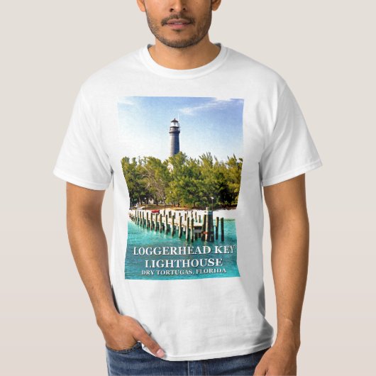 T-shirt Loggerhead Key Lighthouse, Florida Shirt (Devant)