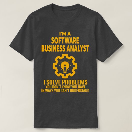 T-SHIRT LOGICIEL ANALYSTE D'AFFAIRES NICE DESIGN 2017 (Design devant)
